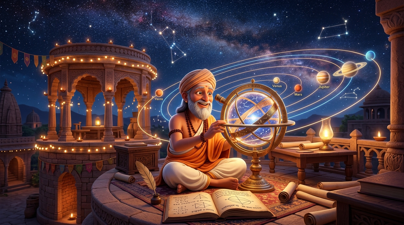 Aryabhata Observing Stars